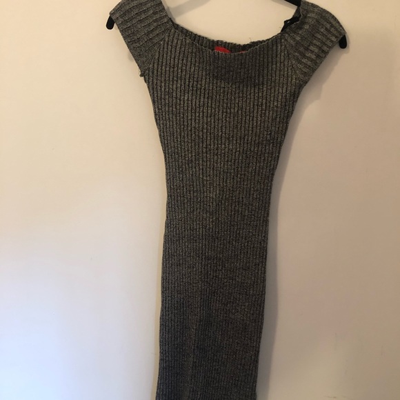 Akira Chicago Grey Party Dress - Picture 2 of 5